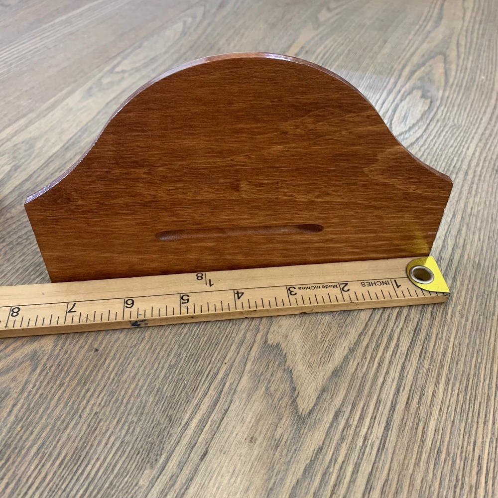 Vintage Set of 2 Wood Wall Shelves Scalloped Floating Corbel Sconces Brown Small - Picture 6 of 8